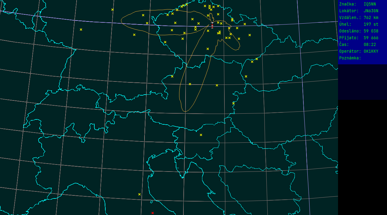Polar map for 145 MHz