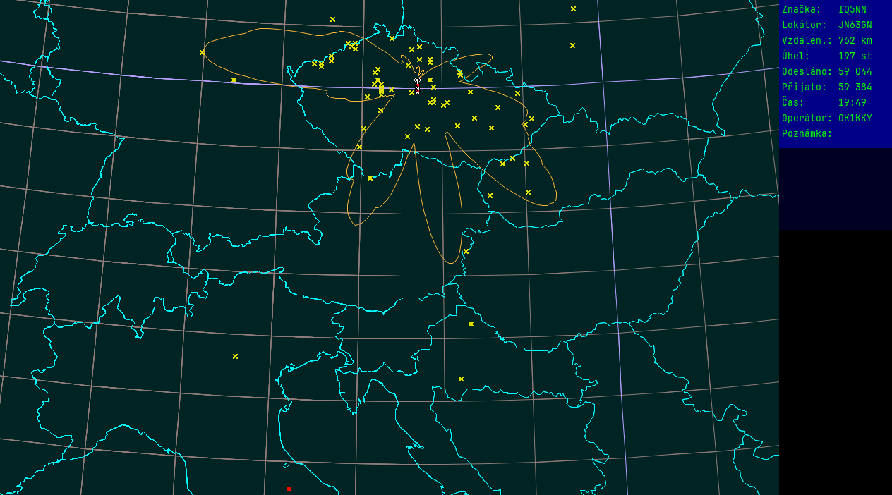 Polar map for 145 MHz